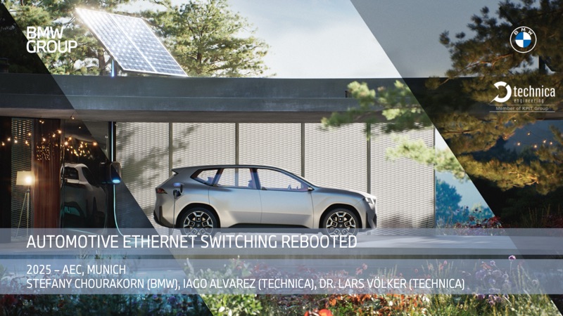 Title slide of "Automotive Ethernet switching rebooted"