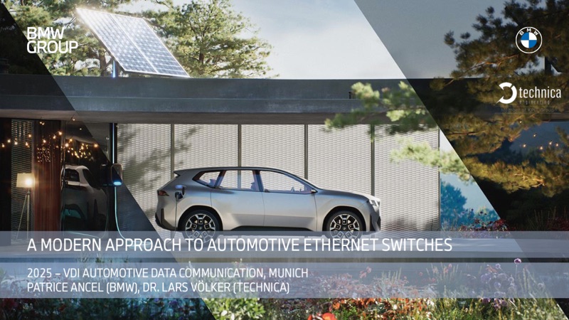 Title slide of "A modern approach to Automotive Ethernet switches"